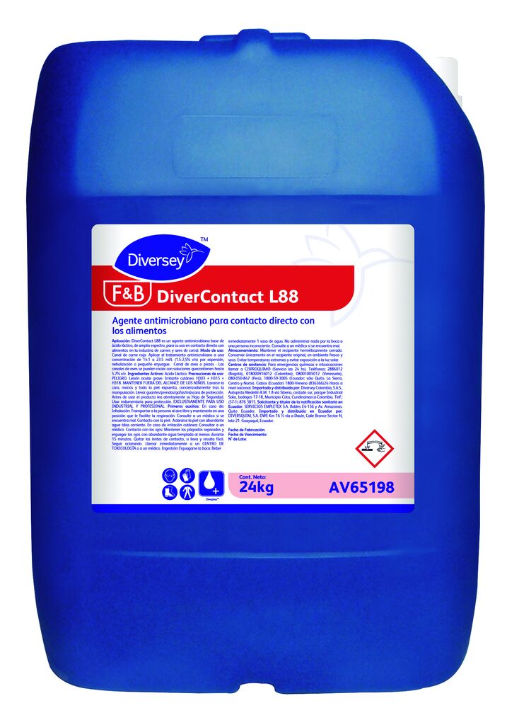 DIVERCONTACT L88 24kg - Agente antimicrobiano para contacto directo con los alimentos